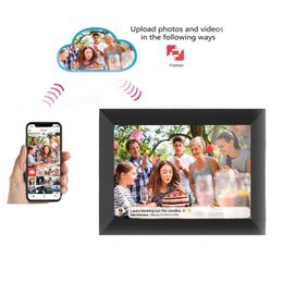 Frames WiFi 10.1 Inch digital picture po Frame 1280 x 800 IPS Touch Screen 16GB Smart Po Frame APP Control With Detachable Holder 230725