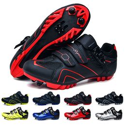 Dress Shoes Mtb Cycling Speed Sneakers Mens Flat Road Boots Clip On Pedals Spd Mountain Bike 230726