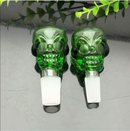 Glass Pipes Smoking blown hookah Manufacture Hand-blown bongs Colored Alien Glass Bubble Head Cigarette Accessories