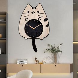 Wall Clocks 1 PCS Decorative Clock Living Room Household Cartoon Fashion Modern Restaurant Art For Home Bedroom