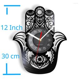 Wall Clocks The Hand Palm Of Miriam God Clock Personalized Frameless Fatima Blessing Retro Home