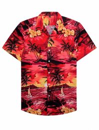 Mens Casual Shirts Summer Hawaiian Shirt 3d Printed Colourful plant Men Women Clothing Beach Short Sleeve Blouse Fashion Vocation Lapel Camisa 230726