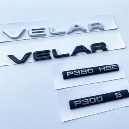 P250 P300 P380 P400e D180 D240 D300 S SE HSE R-DYNAMIC Bar Emblem for Range Rover VELAR Letter Car Styling Trunk Logo Sticker309g