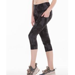 Women's Leggings 2021 Sports Capris Gym Leggings Super Quality Stretch Fabric camo black wine red capris leggings