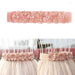 Belts Ladies Elegant Style Flower Waist Belt For Summer Coat Shirt Dress Braid DXAA