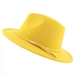 New Jazz Fedora Hats Luxury Elegant Women's Top Hat Vintage Fascinator Wedding Party Cap Autumn Winter Men Jazz Felt Hat