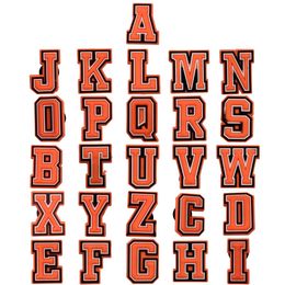 Shoe Parts Accessories Custom Designer 26 Alphabet Letters Orange Colour Logo Clog Buckles Pvc Charms Luxury Drop Delivery