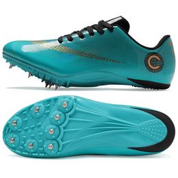 Safety Shoes Unisex Track Field Shoes Pu Spikes Sneakers Non Slip Spikes for Running Nails Shoes Track and field comprehensive training shoes 230726