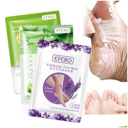 Other Health Beauty Items Efero Lavender Aloe Foot Mask Remove Dead Skin Heels Peeling For Legs Exfoliating Socks Pedicure Drop Deli Dhyhw