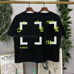 Men's T Shirts Spring And Summer High Quality T-shirt Cotton Flocked Silk Net Printing Men Women Can 230g Thick Top 2023