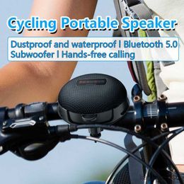 Portable Speakers High Power Bicycle LED Digital Display Wireless Bluetooth Speaker Portable Outdoor Column IPX7 Waterproof Subwoofer R230727