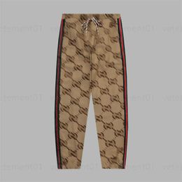 Designer Pant Women Jogger Sweatpants Customized Jacquard Fabric Spring Autumn Double F Letter Dark Webbing Pants Lady Casual Fashion Fitness Track Pant