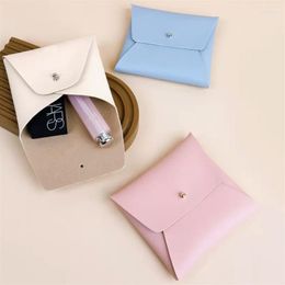 Cosmetic Bags Mini Bag PU Leather Coin Purse Money Wallet Portable Women Sanitary Pads Sundries Small Pouch Case Lipstick Storage