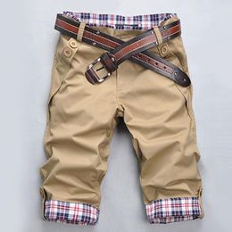 Men Shorts Quick Dry Summer Loose Beach Shorts Cargo Shorts Casual Plaid Pockets Buttons Fifth Fitness Jogging Workout Shorts