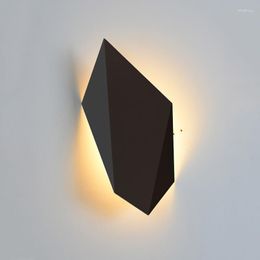 Wall Lamp Creativ Nordic Light Led Wood Stone Imitation Design Interior Decor Sconce El Corridor TV Background