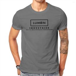 Men's T Shirts Humour Lumon Industries T-Shirt For Men Crewneck Cotton Funny Parody Fan Short Sleeve Tees Gift Idea Clothing