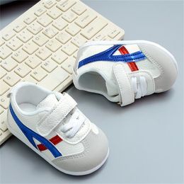 Spring Autumn Baby First Walkers Shoe Soft Bottom Toddler Shoes Kids Striped Casual Sneakers Non-slip Wear Running Shoes