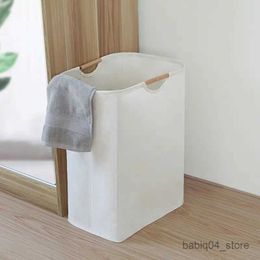 Storage Baskets Laundry Basket Foldable Dirty Clothes Storage Hamper Cloth Organisers with Handles for Home Corner Narrow R230726