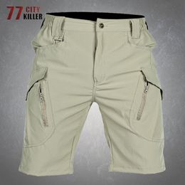 IX9 Quick Drying Tactical Shorts Men Summer Waterproof Wear-Resistant Multiple Pockets Breathable Thin Military Cargo Pants Male