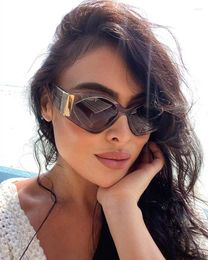 Sunglasses Wholesale Luxury Retro Vintage Women Oversize Irregular Brand Designer Fancy UV400 Gradient Shades Sun Glass Eyewear