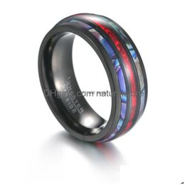 Band Rings 8Mm Tungsten Carbide Ring Finger Imitation Opal For Women Men Fashion Jewellery Will And Sandy Drop Delivery Dh4Ym