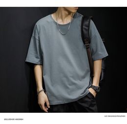 Men's T Shirts M3269 Summer Fat Short-sleeved T-shirt Loose Ins Tide Brand Half-sleeved Large Size