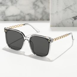 Sunglasses 2023 Fashion Cat Eye Women Men Luxury Gradients Lens Golden Decoration Frame Vintage Eyewear Brand Designer UV400