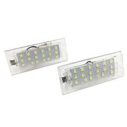2pcs set 18 LED Error Licence Number Plate Light For BMW X5 E53 X3 E83 1999-2006 X3 E83 2003-2010 Car Styling Accessories266c