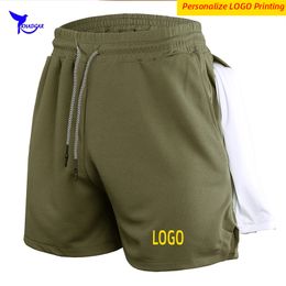 NEW Quick Dry Running Shorts Men Gym Fitness Sport Bermuda Jogging Short Pants Summer Beach Boardshorts with Pocket Personalise