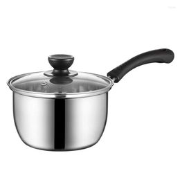 Bowls Stainless Steel Milk Pot Thickened Single Bottom Porridge Household Soup Electromagnetic Gas Cooker