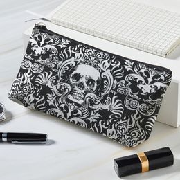 Women Portable Travel Wash Bag Female 3D Skull Graffiti Print Makeup Storage Pouch Large Capacity Cosmetic Organiser Beauty Case