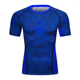 Men's T Shirts Digital Printing Sublimated Sports Running Custom Private Label Design Graphic Short Shirt Or