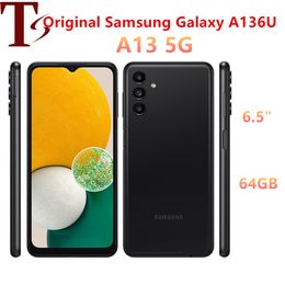 Original refurbished Samsung Galaxy A13 A136U 5G unlocked Mobile Phone 6.5" 4GB RAM 64GB ROM Triple Cameras CellPhone Octa Core Android SmartPhone