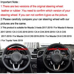 Hand-sewed car steering wheel cover Suede Mazda 3 Axela 2017-2019 Mazda 6 Atenza 2017-2019 CX-3 CX-9 CX-5281k