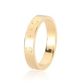 Fashion gold letter ring bague for Woman Simple Personality Party wedding lovers gift engagement rings Jewellery NRJ2210