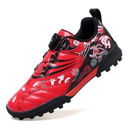 Football Boots Kids Swivel Buckle Indoor Training Flat Soccer Shoes Professional Children Adolescents Cleats Football Sneakers