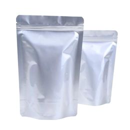 Packing Bags Resealable Smell Proof Aluminum Foil Stand Up Food Storage Bag Reclosable Zipper Packaging Pouch Drop Delivery Office Sch Otdya