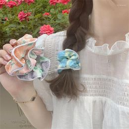 Hair Clips 2023 Fashion French Beautiful Broken Flower Large Intestine Rope Mori Female Summer Elegant All-match Accessories