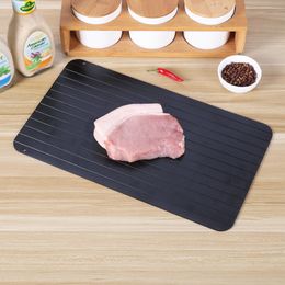 Meat Poultry Tools Product Defrosting Trays Creative Aluminium Fast Thawing Plate Seafood Steak Kitchen Supplies 230726