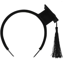 Bandanas Graduation Headband With Tiny Tassel Doctoral Hat Decorated Headdress Hairhoop