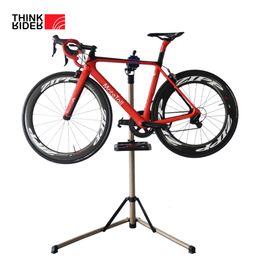 Bike Frames Bike Rack Holder Storage Bicycle Repair Stand Aluminum Alloy Bike Work Stand Professional Bicycle Repair Tools Adjustable Fold 230725