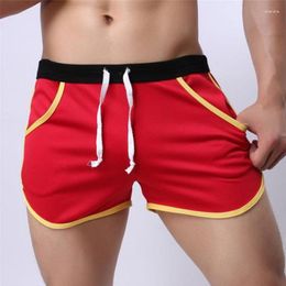 Men's Shorts Fashion Beach Summer Solid Color Swimming Short Pants Quick Dry Breathable Running Gym Training Sports