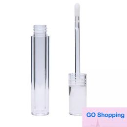 Lip Gloss Tubes Empty 5ML Lipgloss Tubes Round Transparent Lip Gloss Tubes With Wand Empty Clear Lipstick Lip Glaze Tube factory outlet