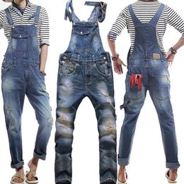 Jeans strappati Whole Fashion per uomo salopette da uomo skinny di alta qualità, salopette da uomo 252F