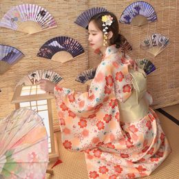 Ethnic Clothing Japanese Style Kimono Yukata With Obi Women Traditional Costume Dress Cosplay Ladies 31273