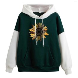 Women's Hoodies Mom Sweatshirts Women Long Sleeve Everyday Print Sweatshirt Hooded Drawstring