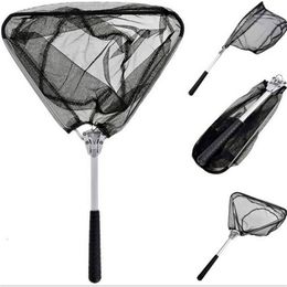 Fishing Accessories Portable Retractable Fishing Net Telescoping Foldable Landing Net Pole Folding Landing Net For Fly Fishing 230725