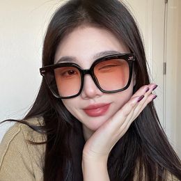 Sunglasses Fashion Candy Rectangle For Women Retro Vintage Style