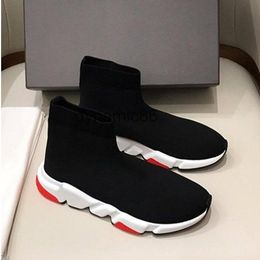 2023 Top Quality Speed Trainer Socks shoes for men& women Triple black white red Casual shoes Fashion Designer Sneakers ankle boot 6Y