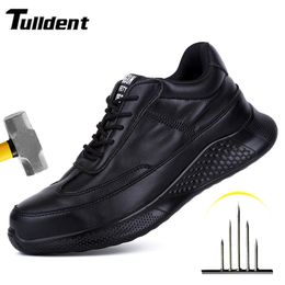 Dress Shoes Work Boots Safety Steel Toe Men Sneakers Indestructible For Cap Male 230726